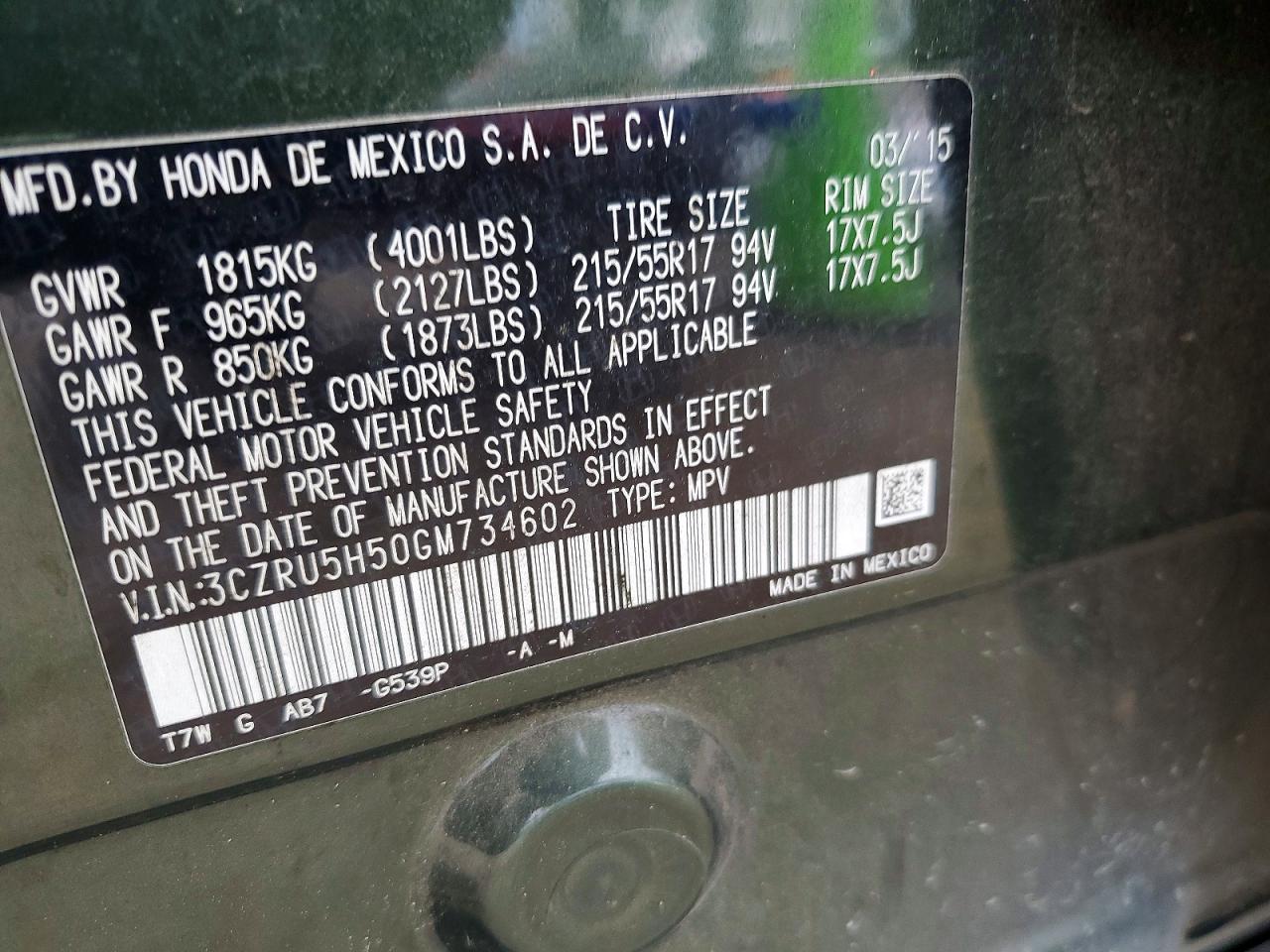 Honda HR-V Ex