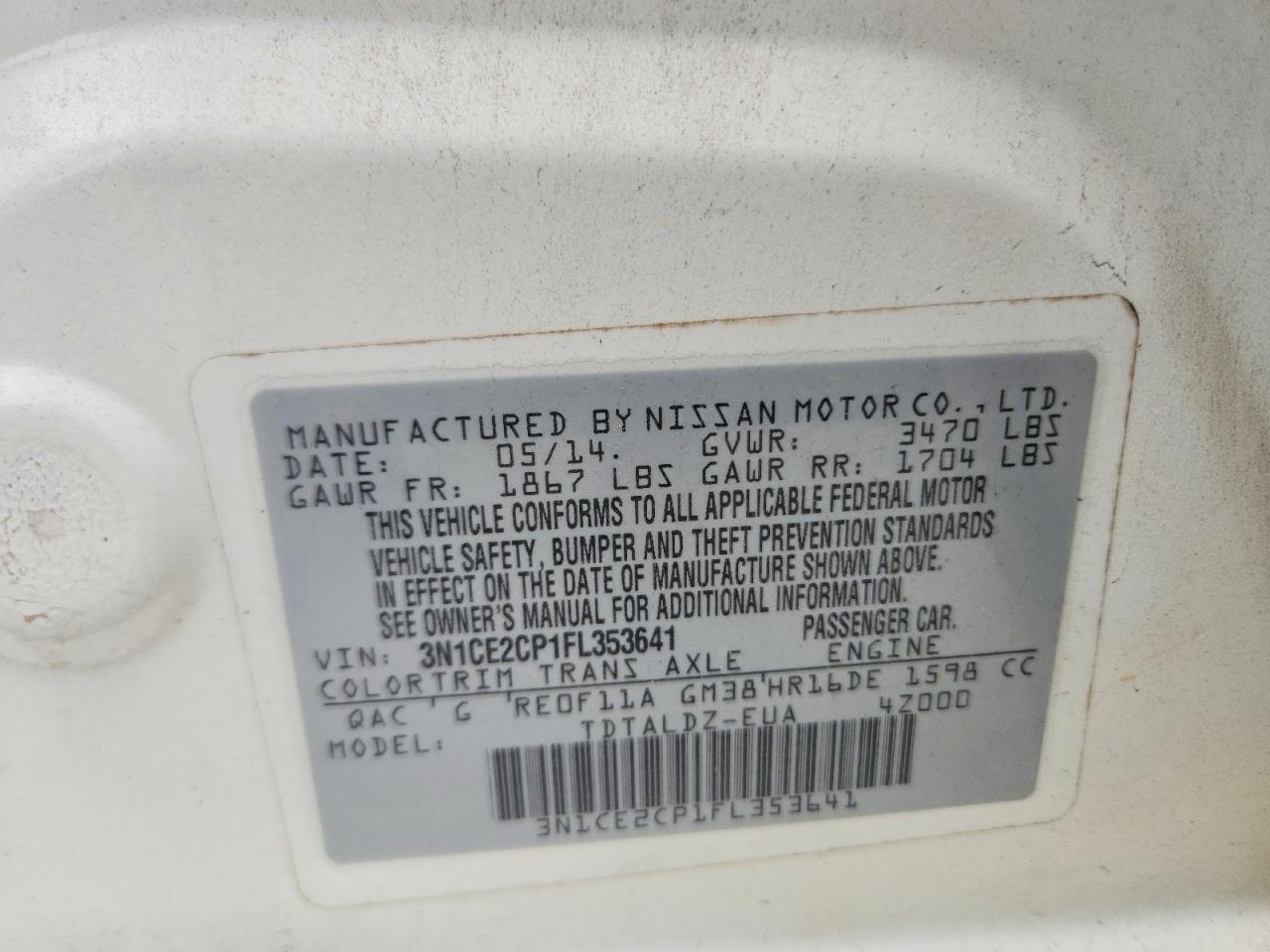 Nissan Versa Sv