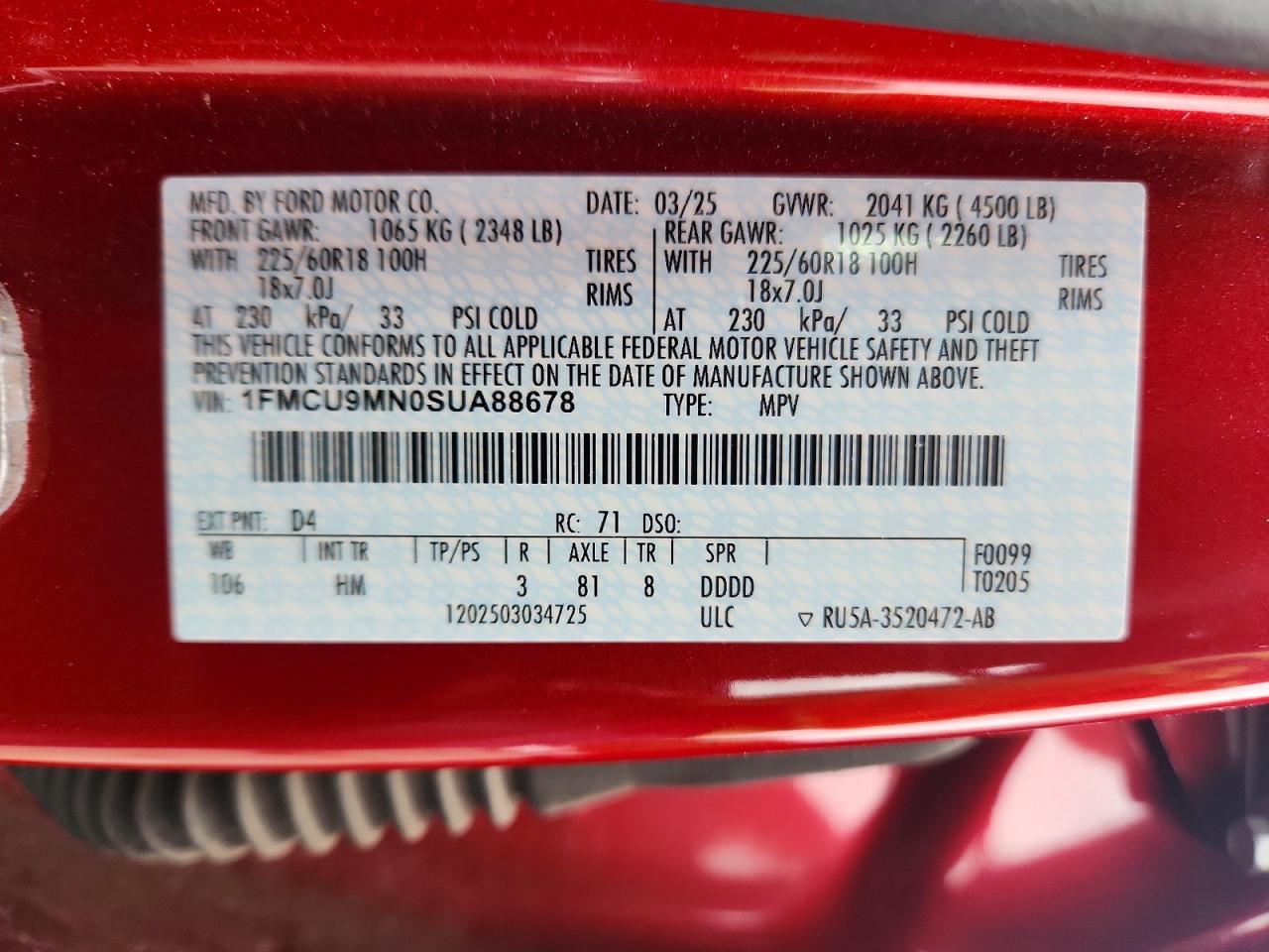 Ford Escape St Line