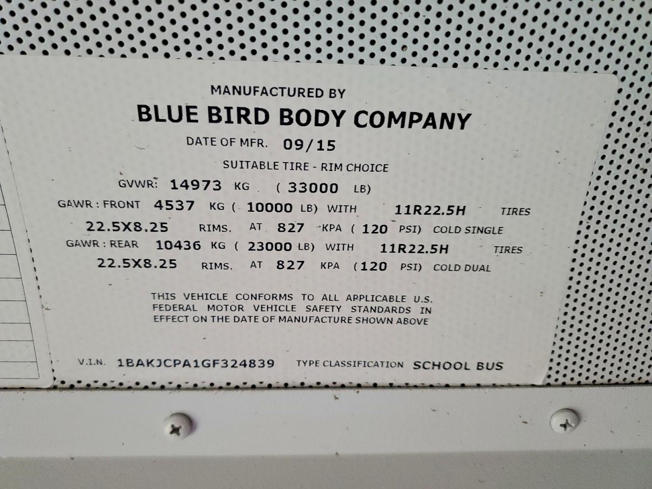 Blubird School Bus Transit Bus