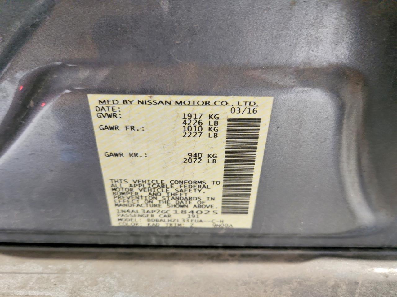 Nissan Altima 2.5 Sr