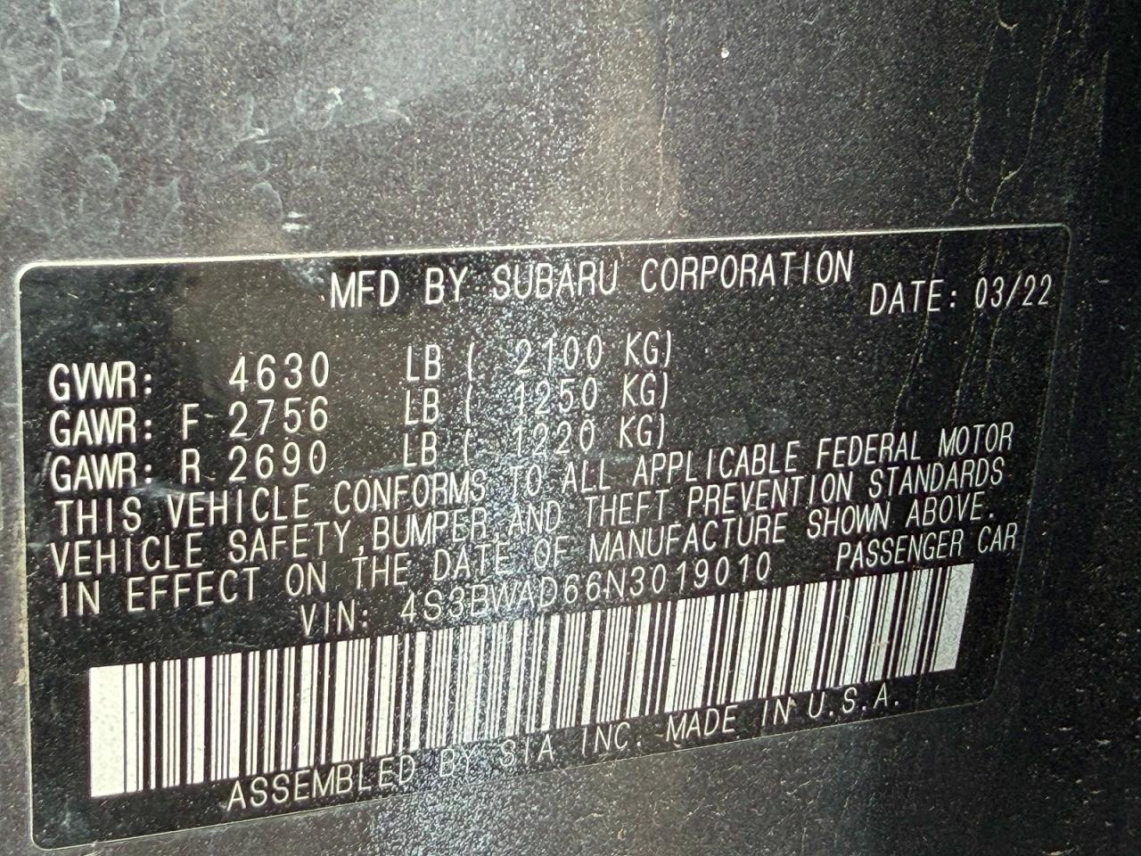 Subaru Legacy Premium
