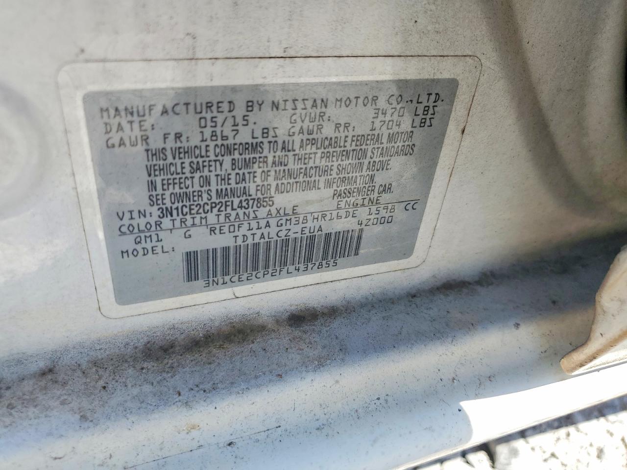 Nissan Versa S Plus