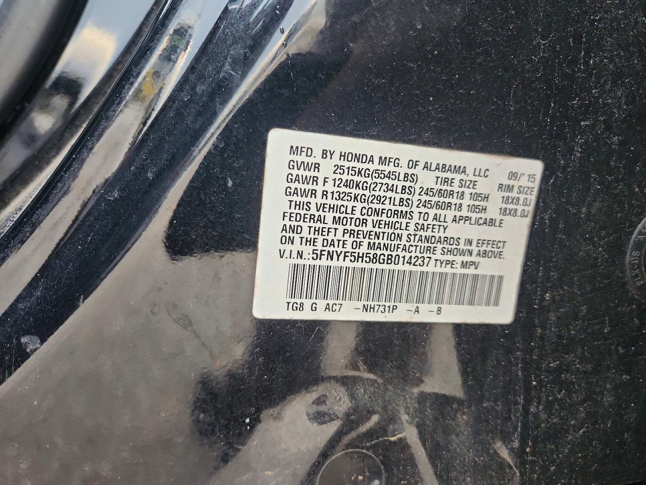 Honda Pilot Exl