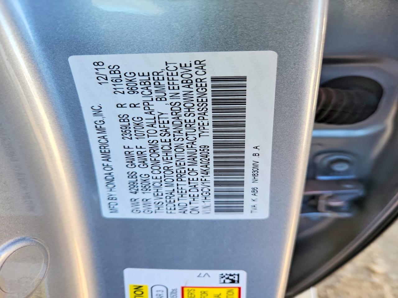 Honda Accord Lx