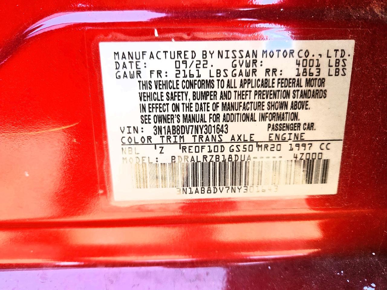 Nissan Sentra Sr