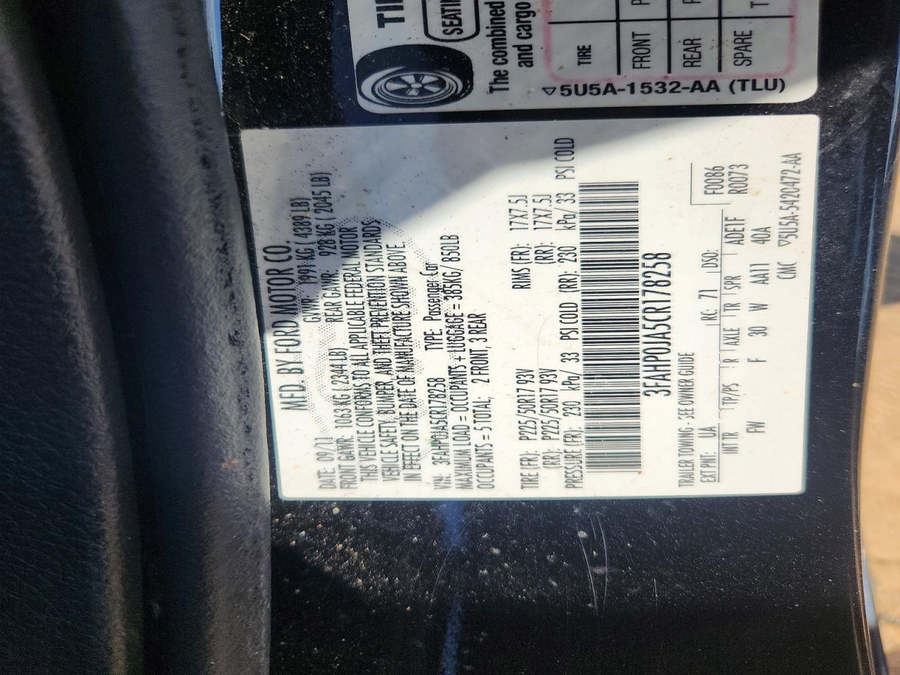 Ford Fusion Sel