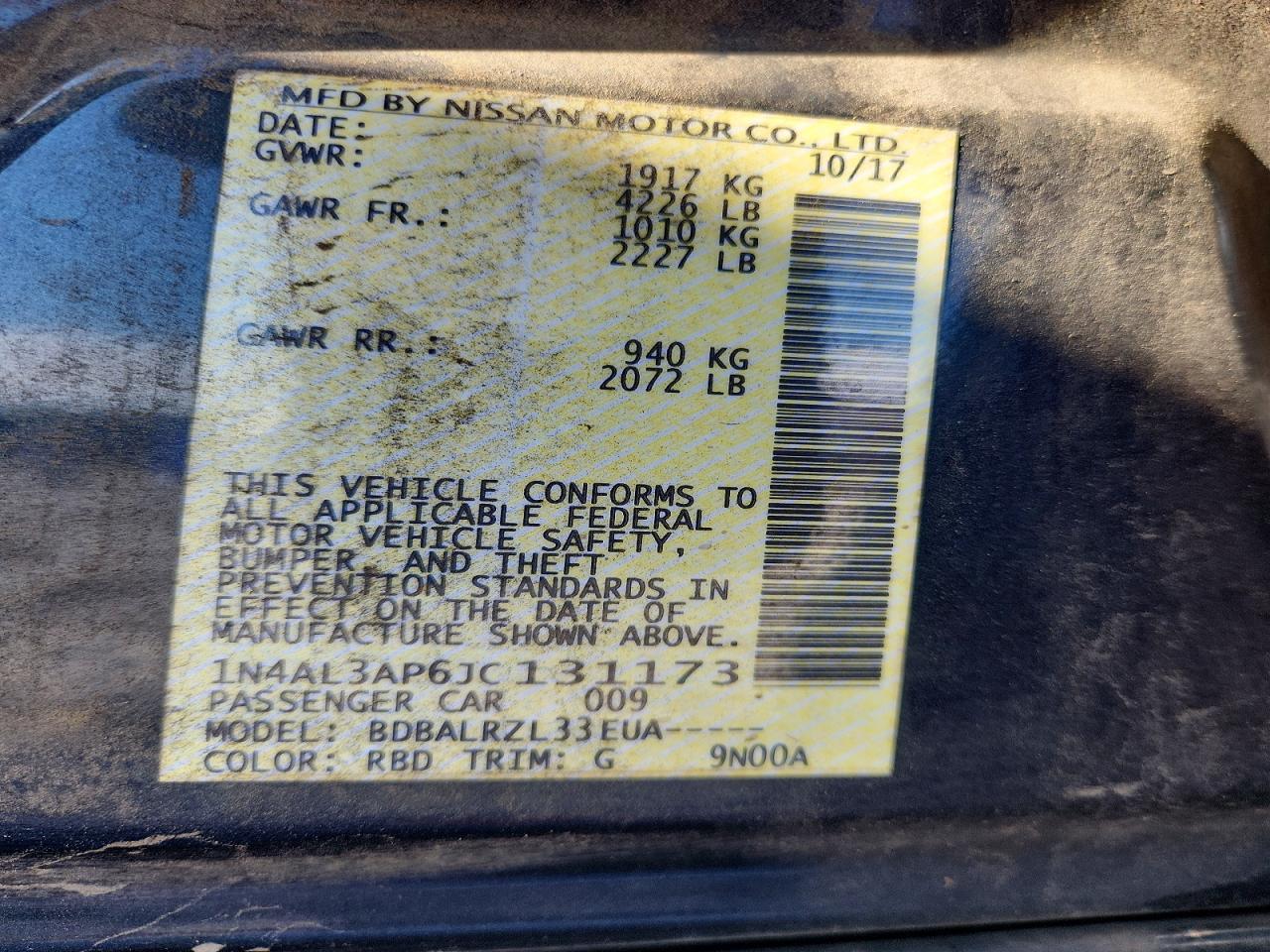 Nissan Altima 2.5 Sl