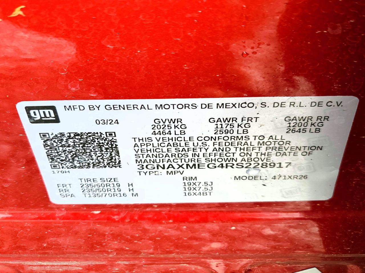 Chevrolet Equinox Rs