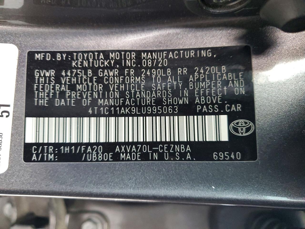 Toyota Camry Le