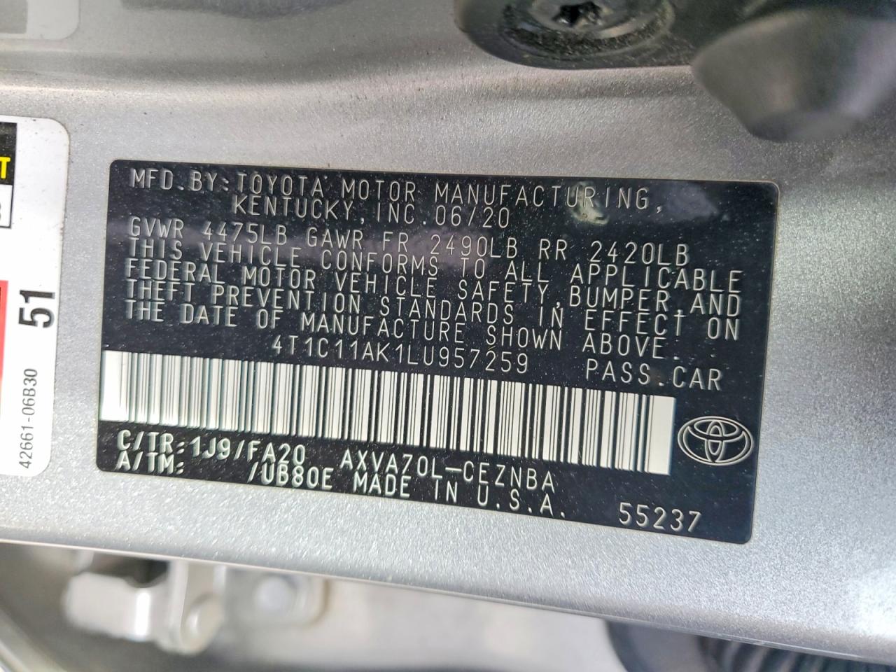 Toyota Camry Le