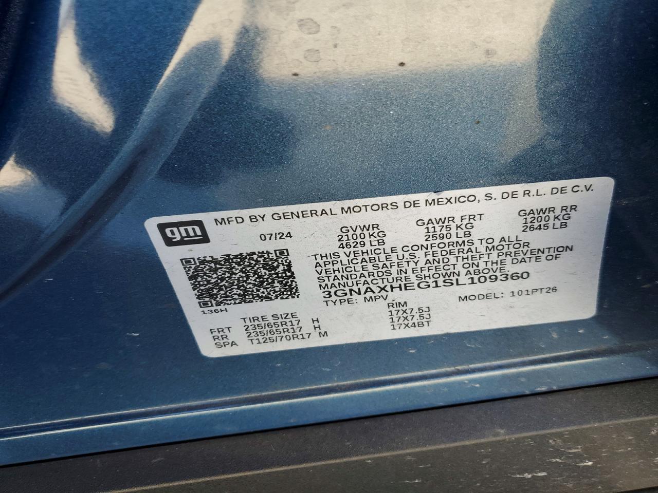 Chevrolet Equinox Lt
