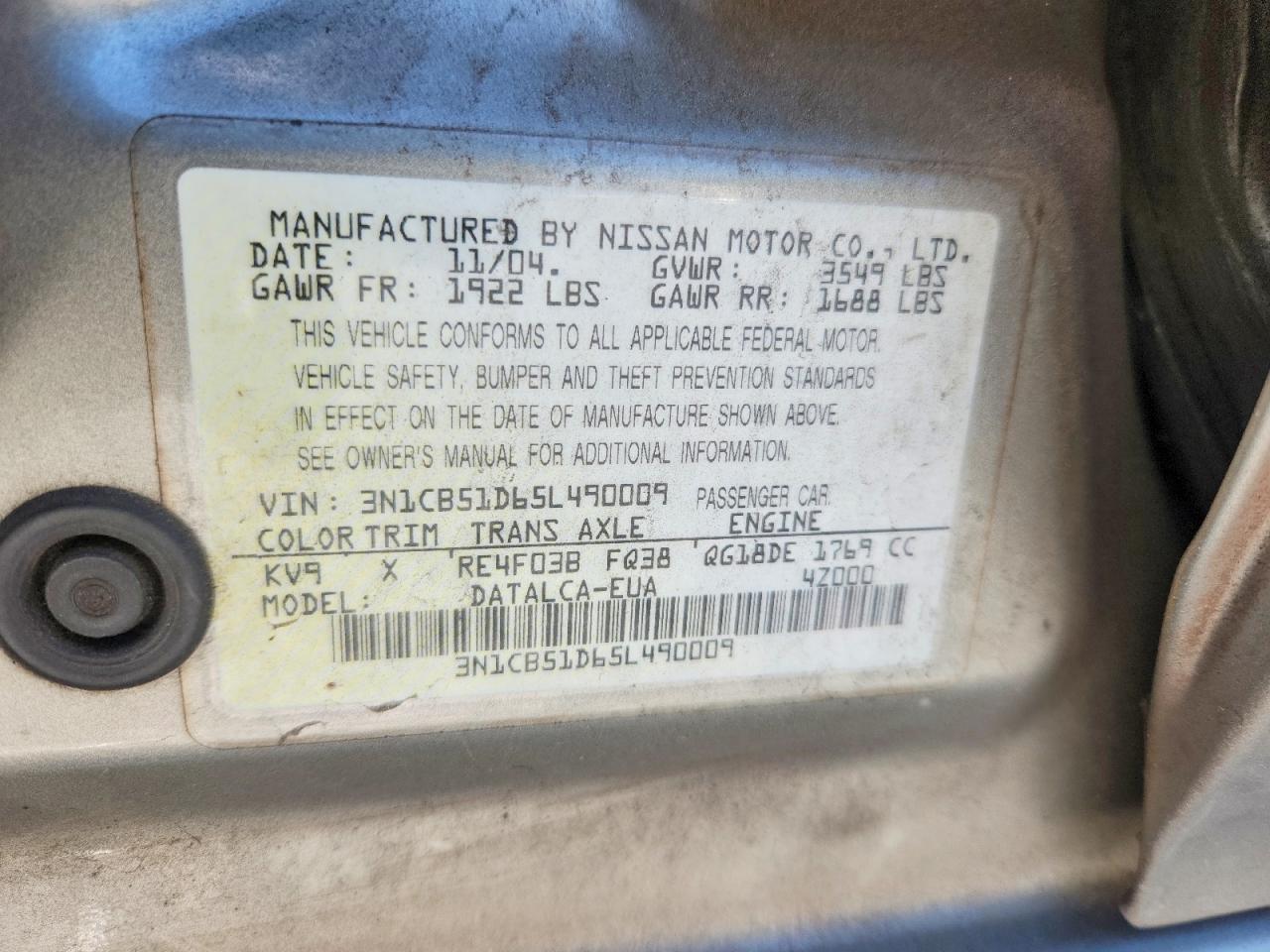 Nissan Sentra 1.8