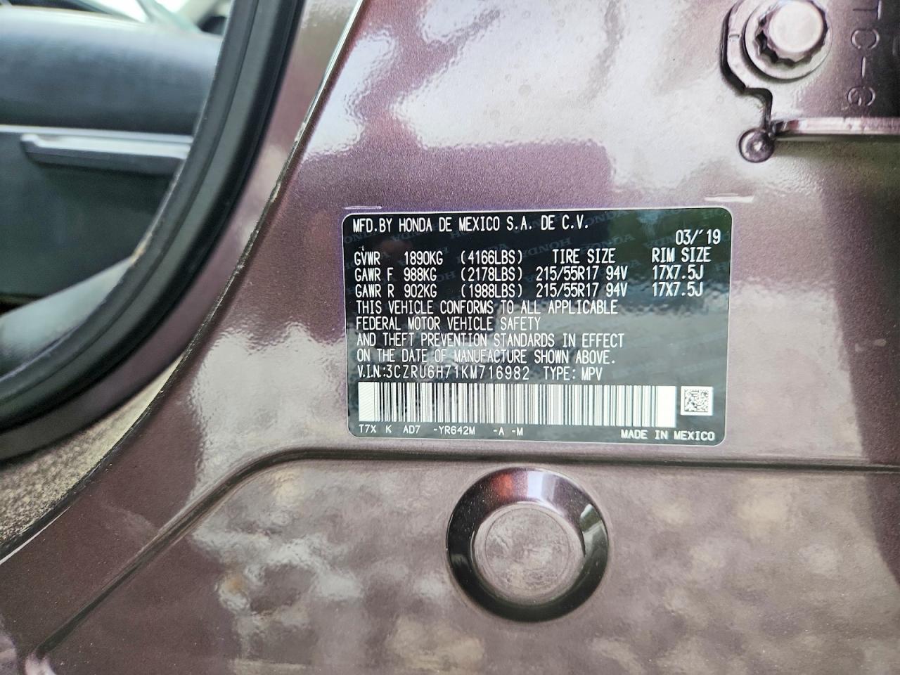 Honda HR-V Exl