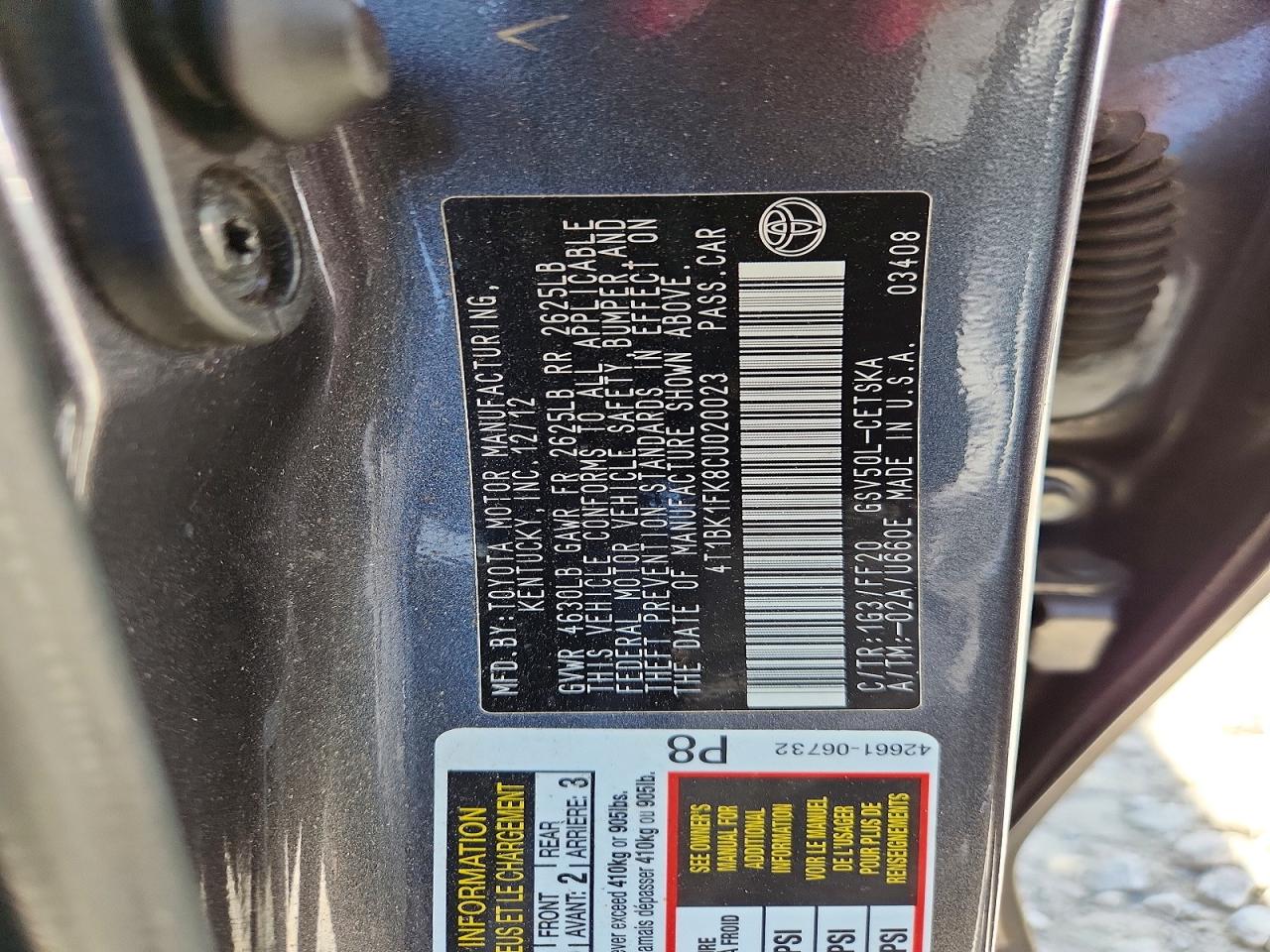 Toyota Camry Se V6