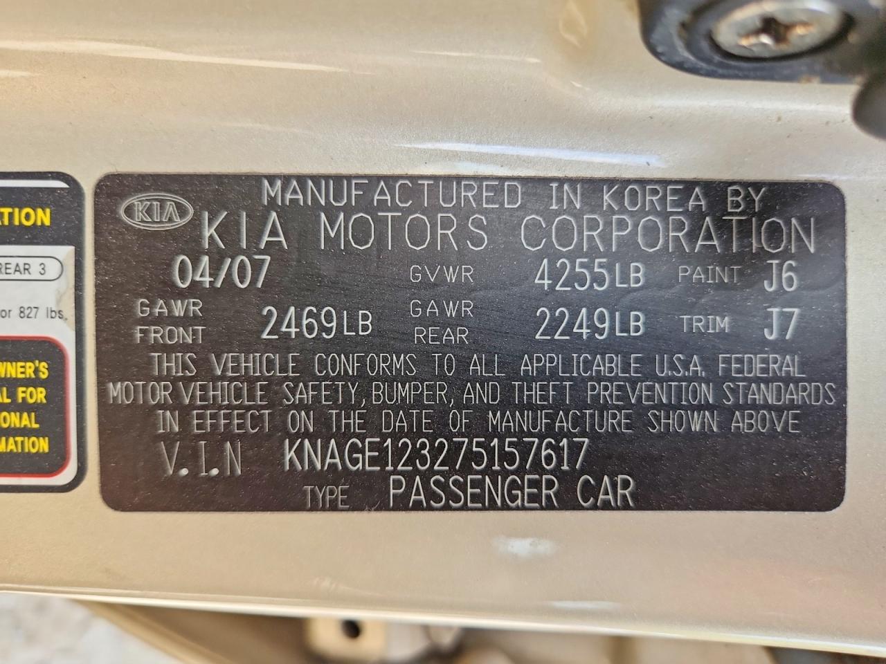Kia Optima Lx