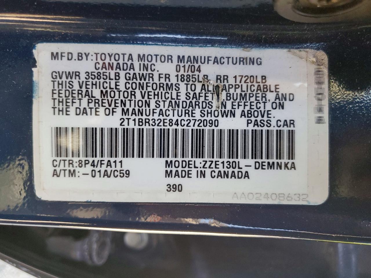 Toyota Corolla Le