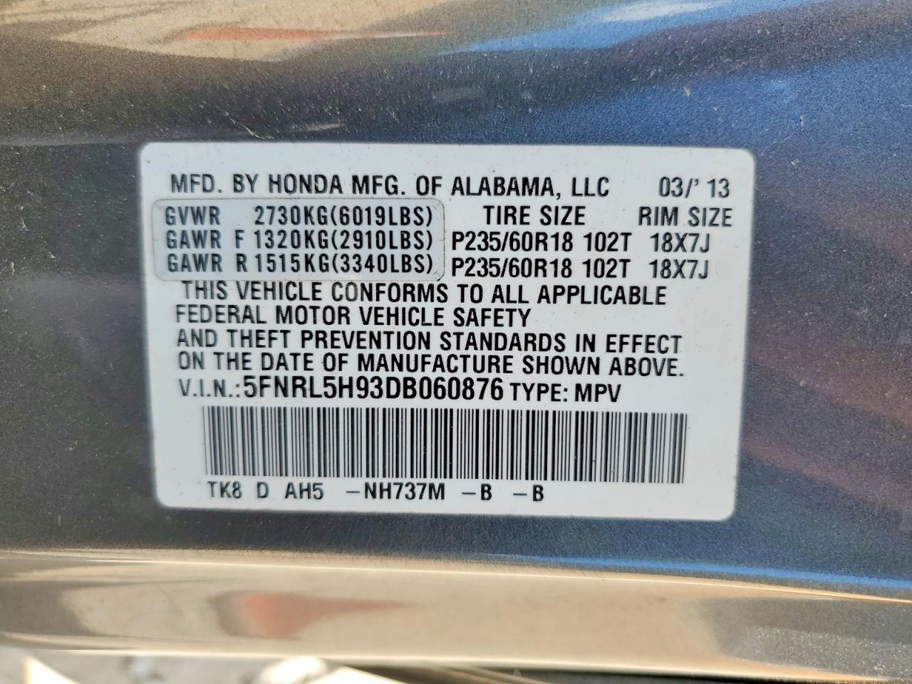 Honda Odyssey Touring