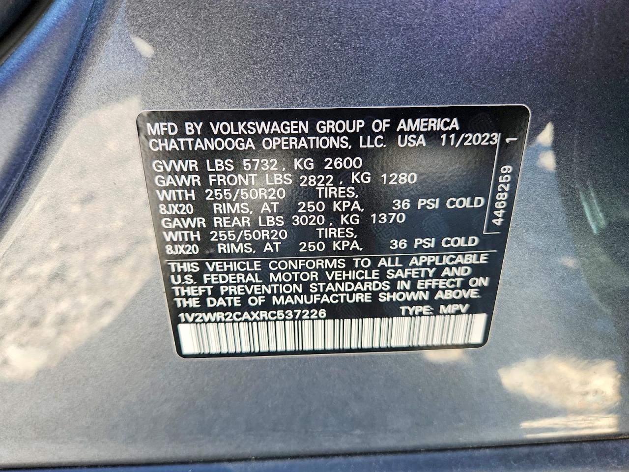 Volkswagen Atlas Se