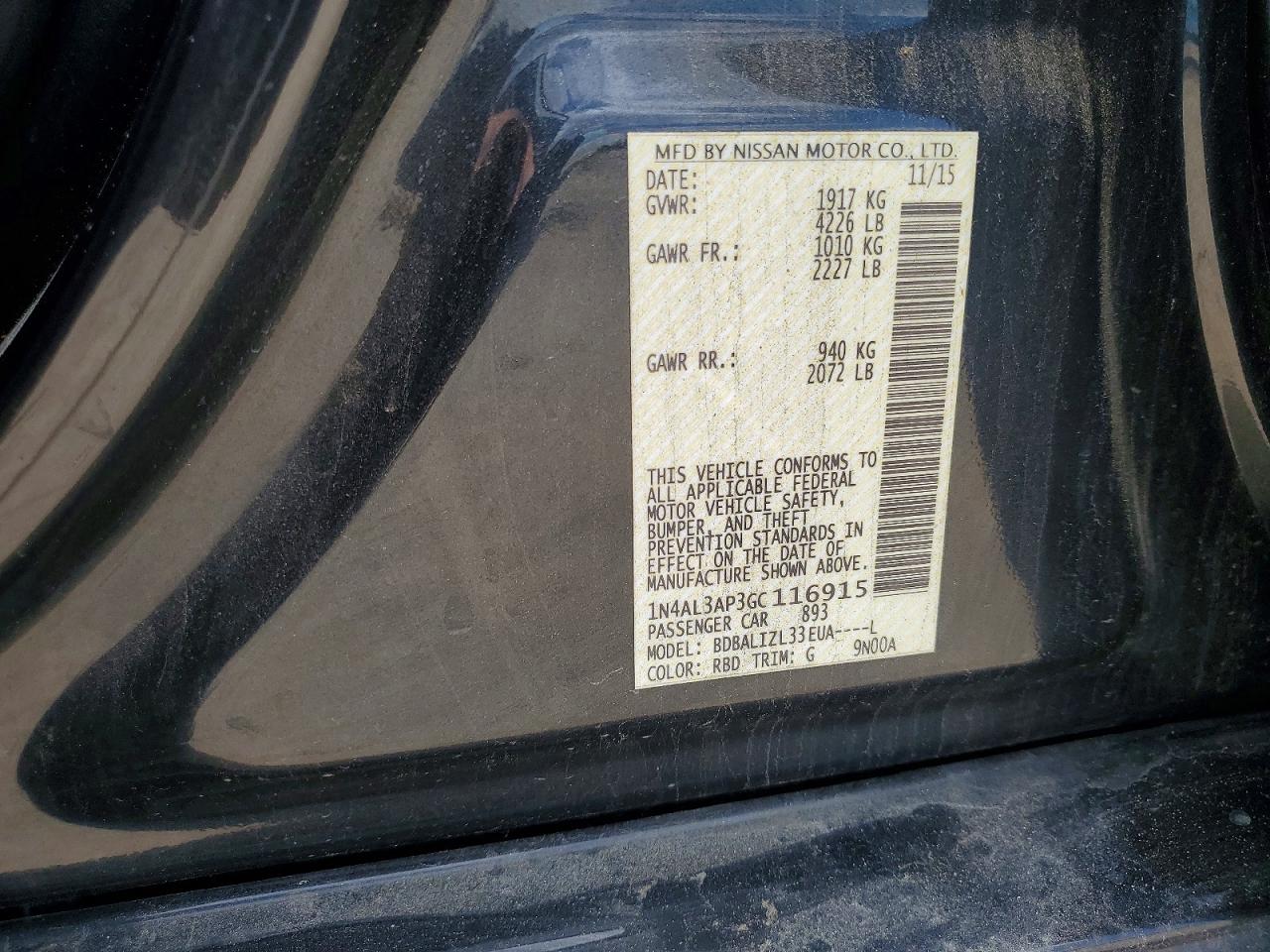 Nissan Altima 2.5 Sv