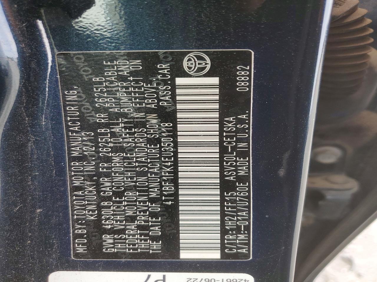 Toyota Camry Se