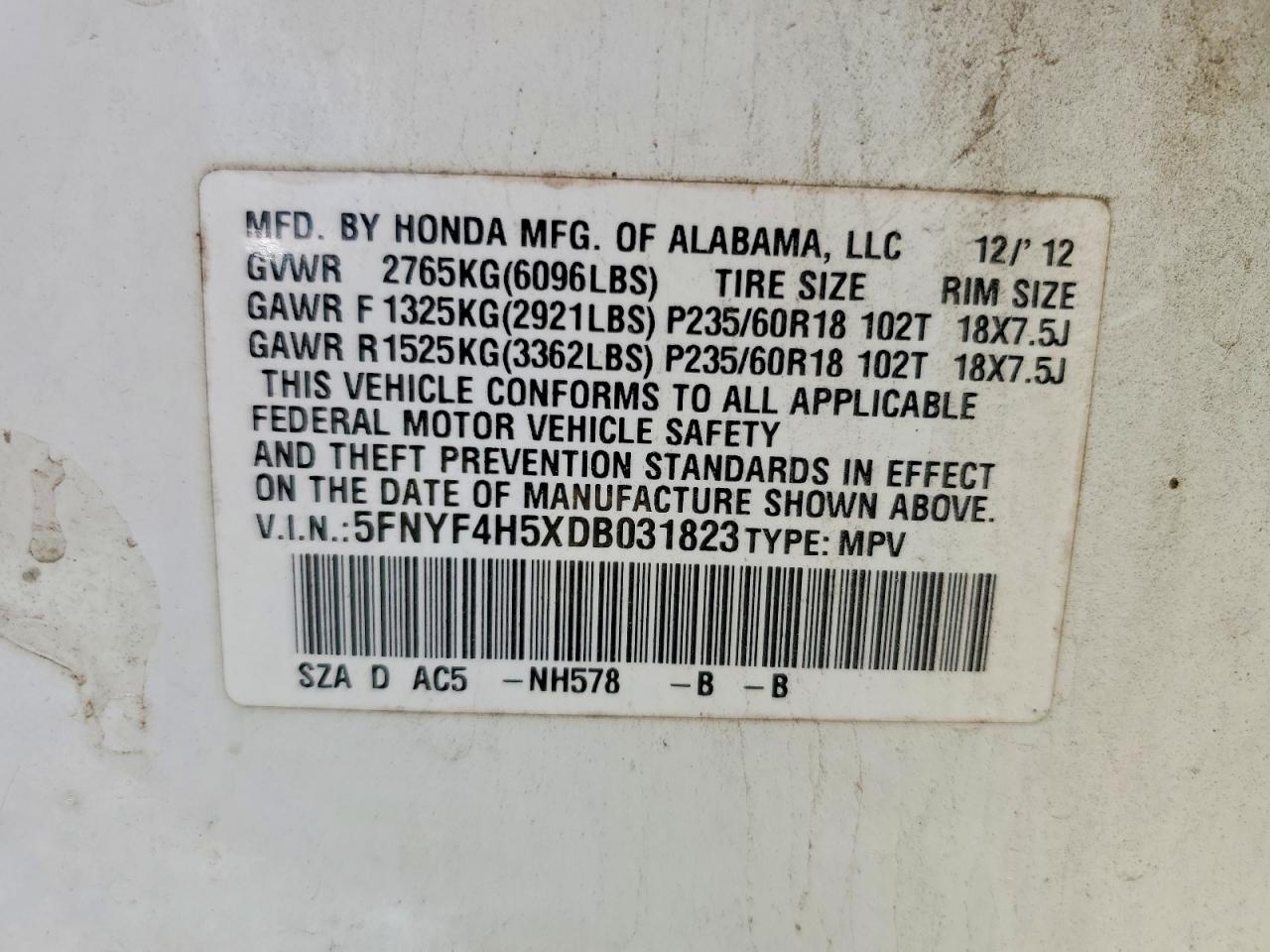 Honda Pilot Exl