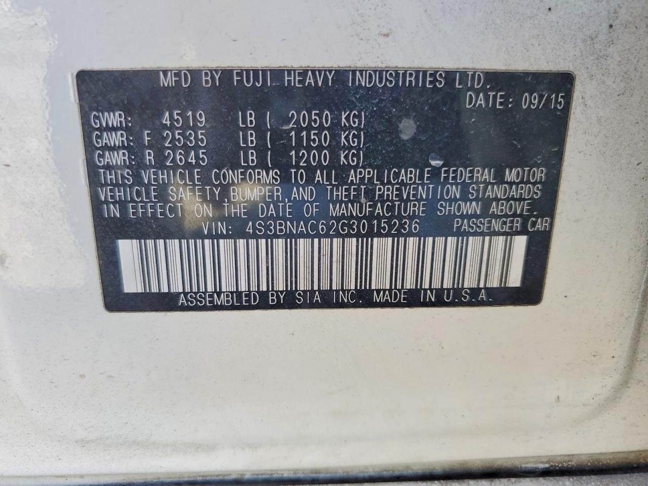 Subaru Legacy 2.5i Premium