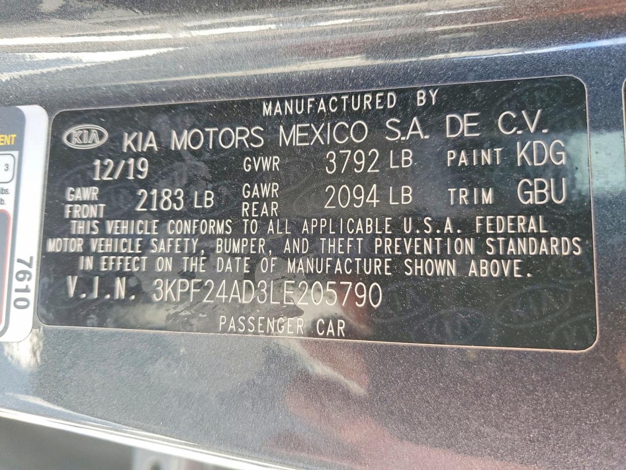 Kia Forte Lxs