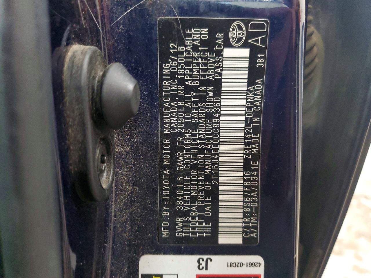 Toyota Corolla Le