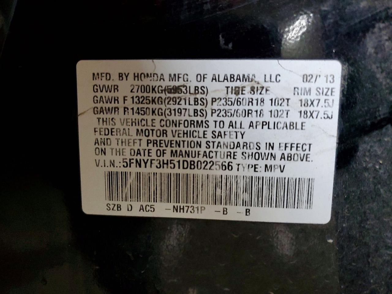 Honda Pilot Exl