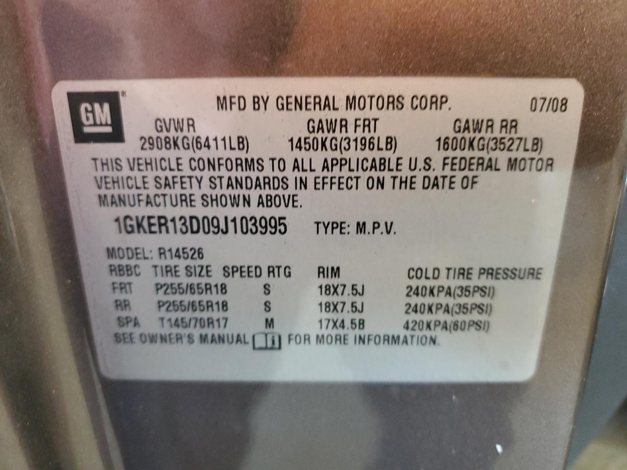 GMC Acadia Sle