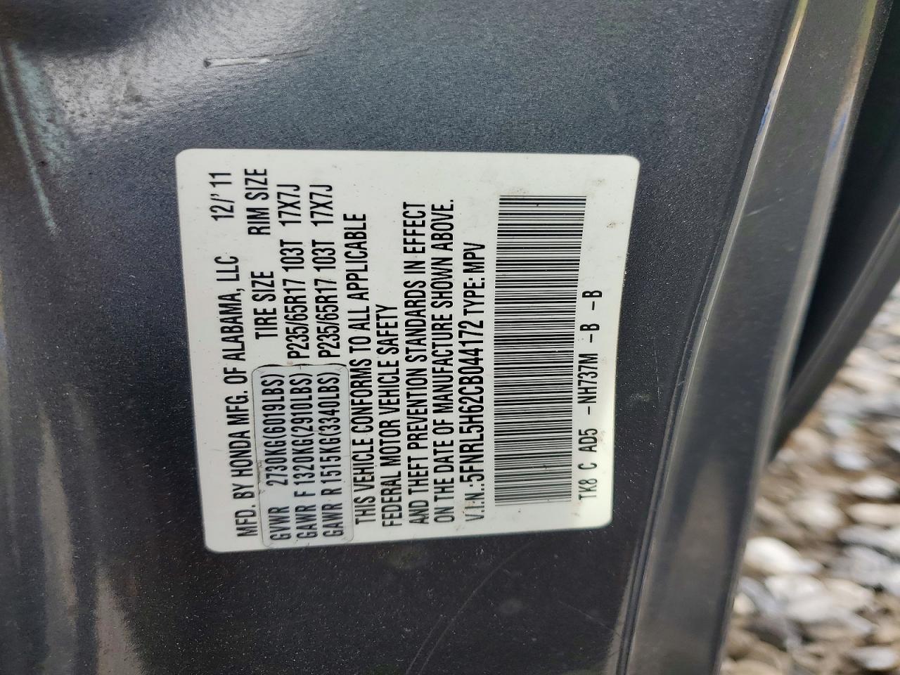 Honda Odyssey Exl