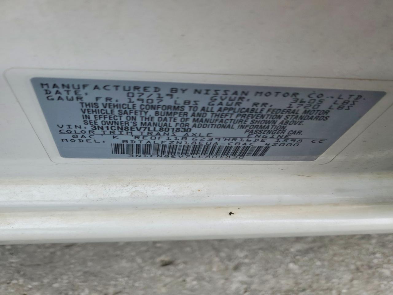 Nissan Versa Sv