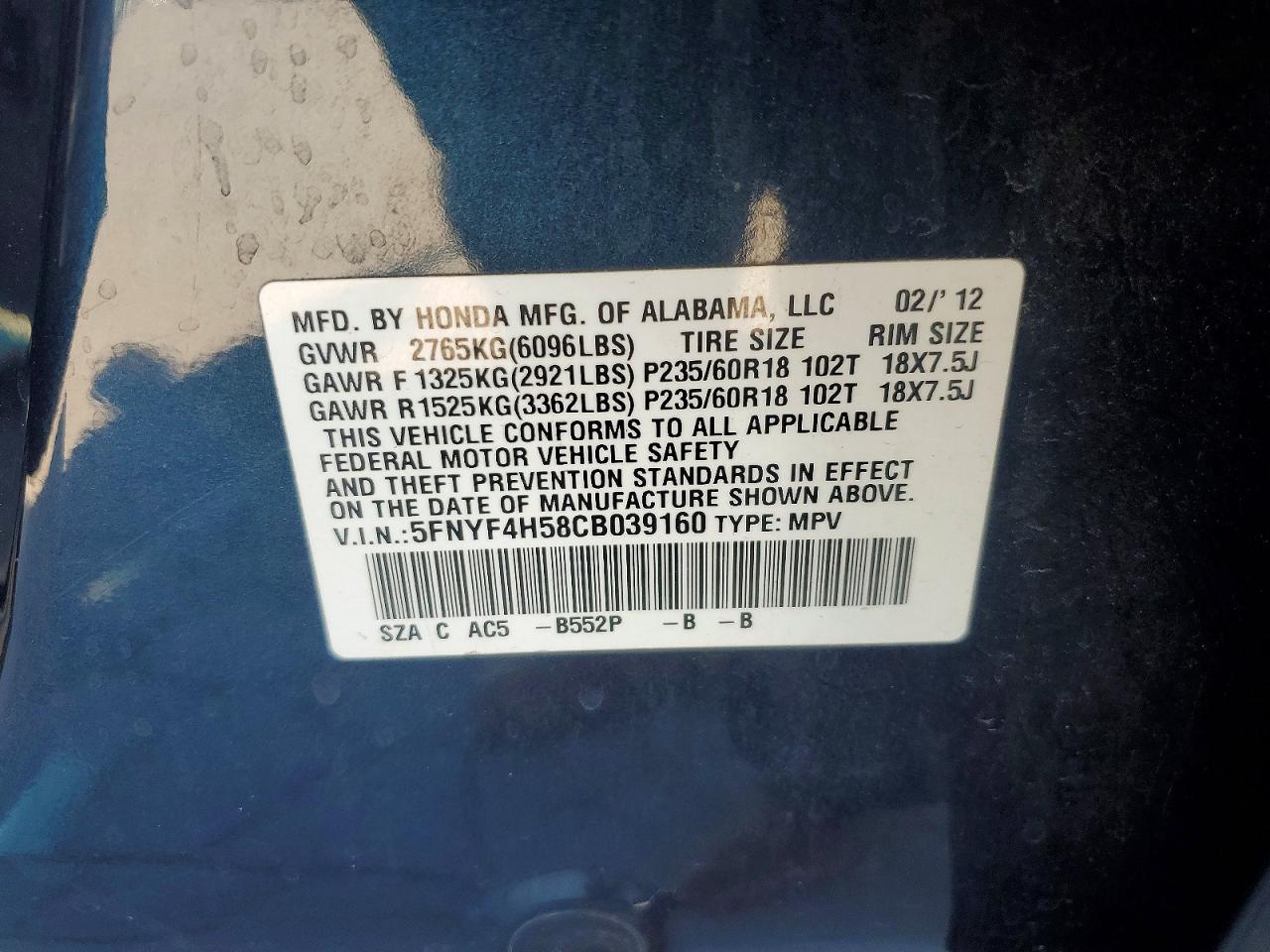 Honda Pilot Exl