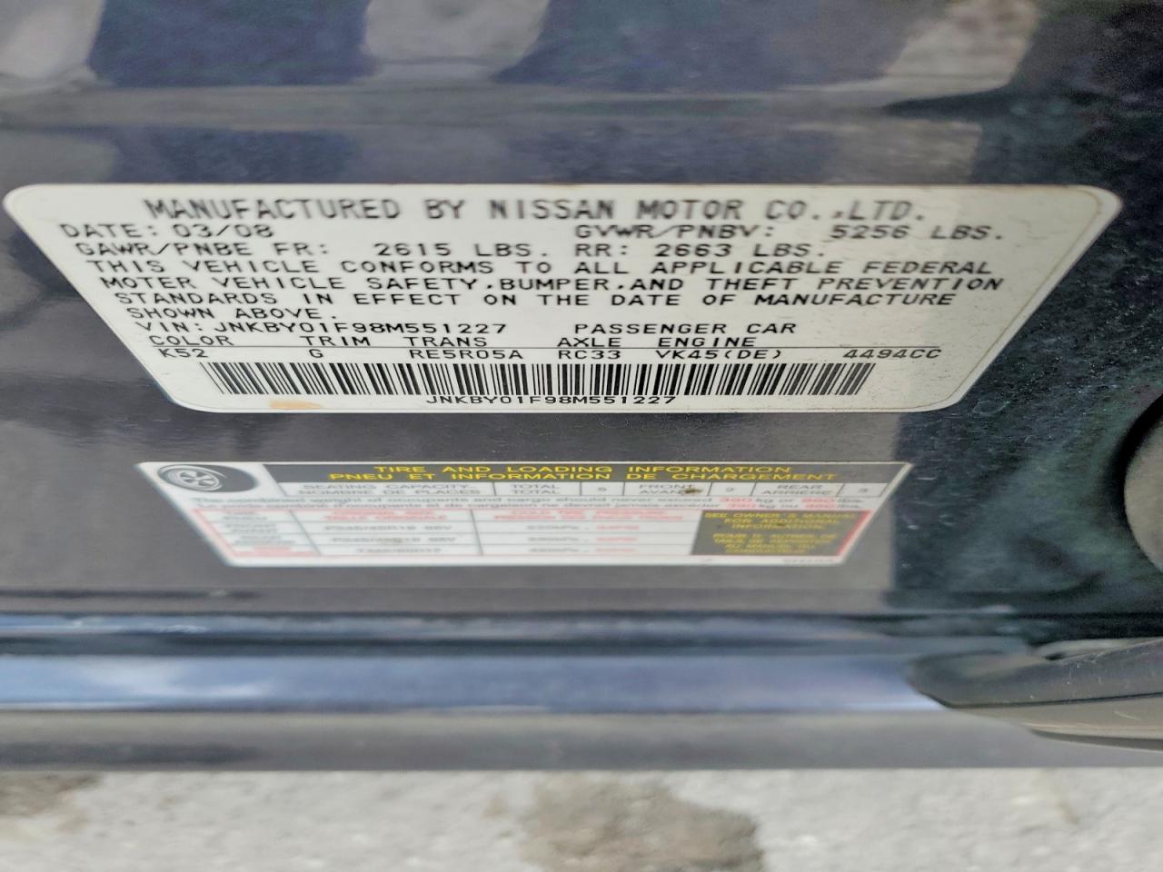 INFINITI M45 X X