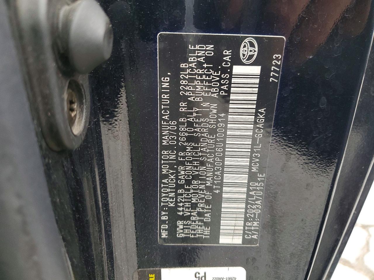 Toyota Camry Sle V6