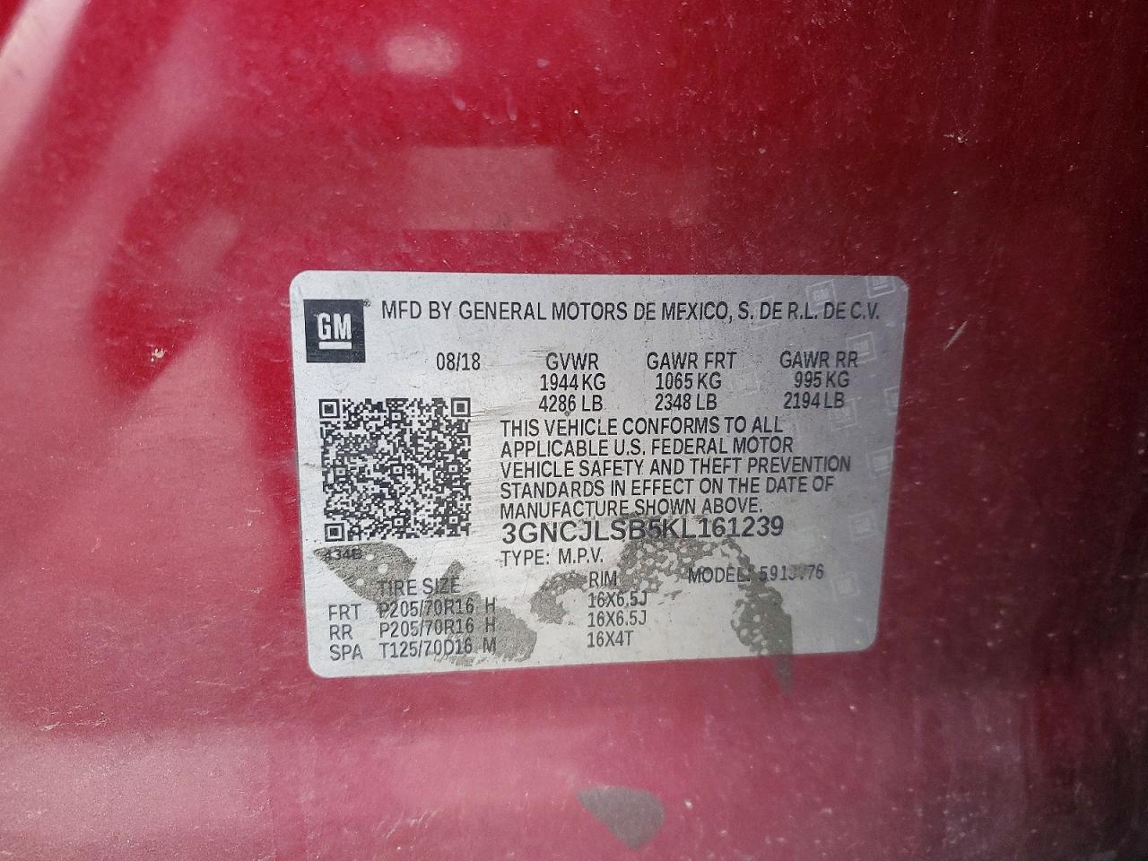 Chevrolet Trax 1lt