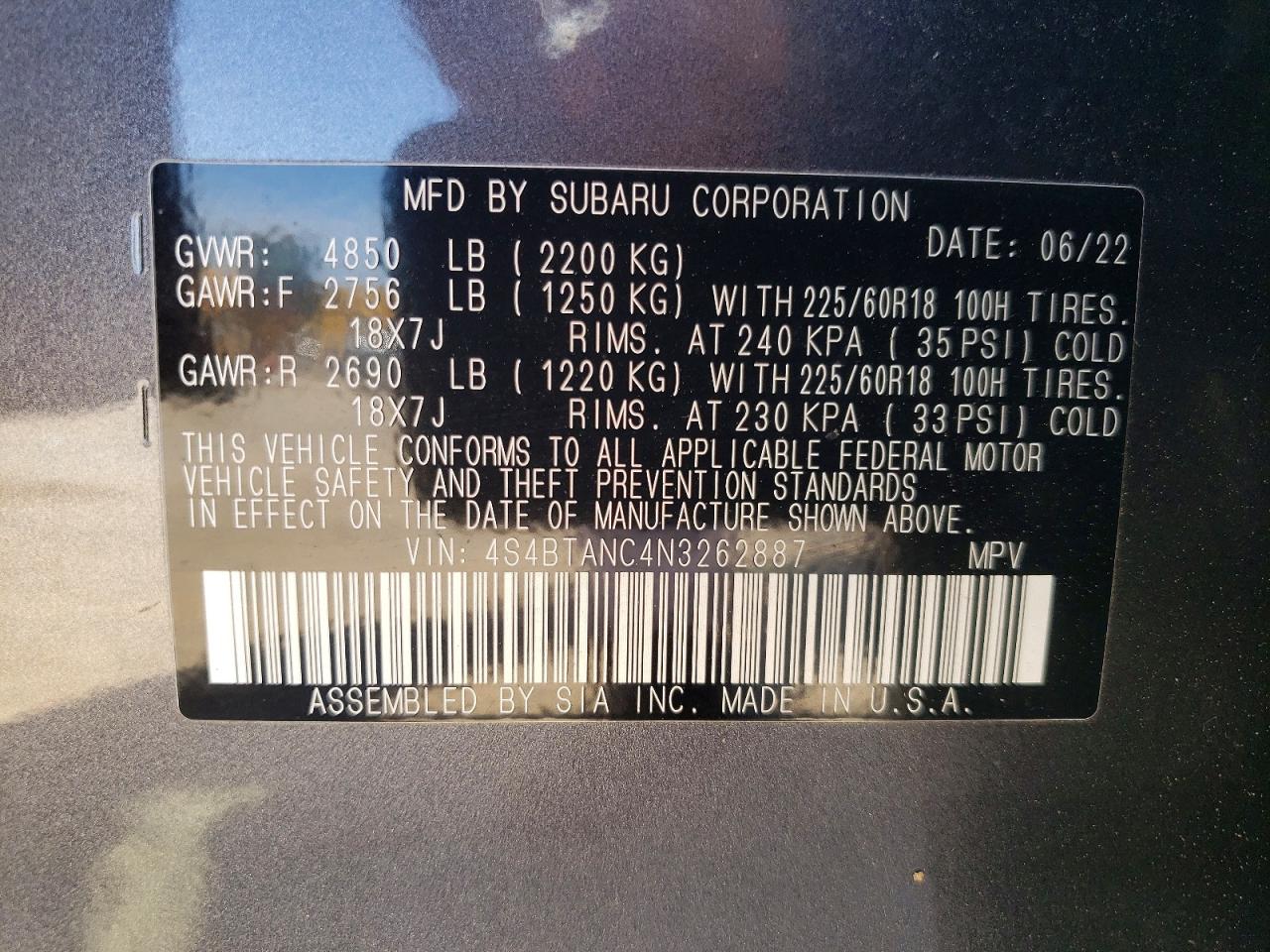 Subaru Outback Limited