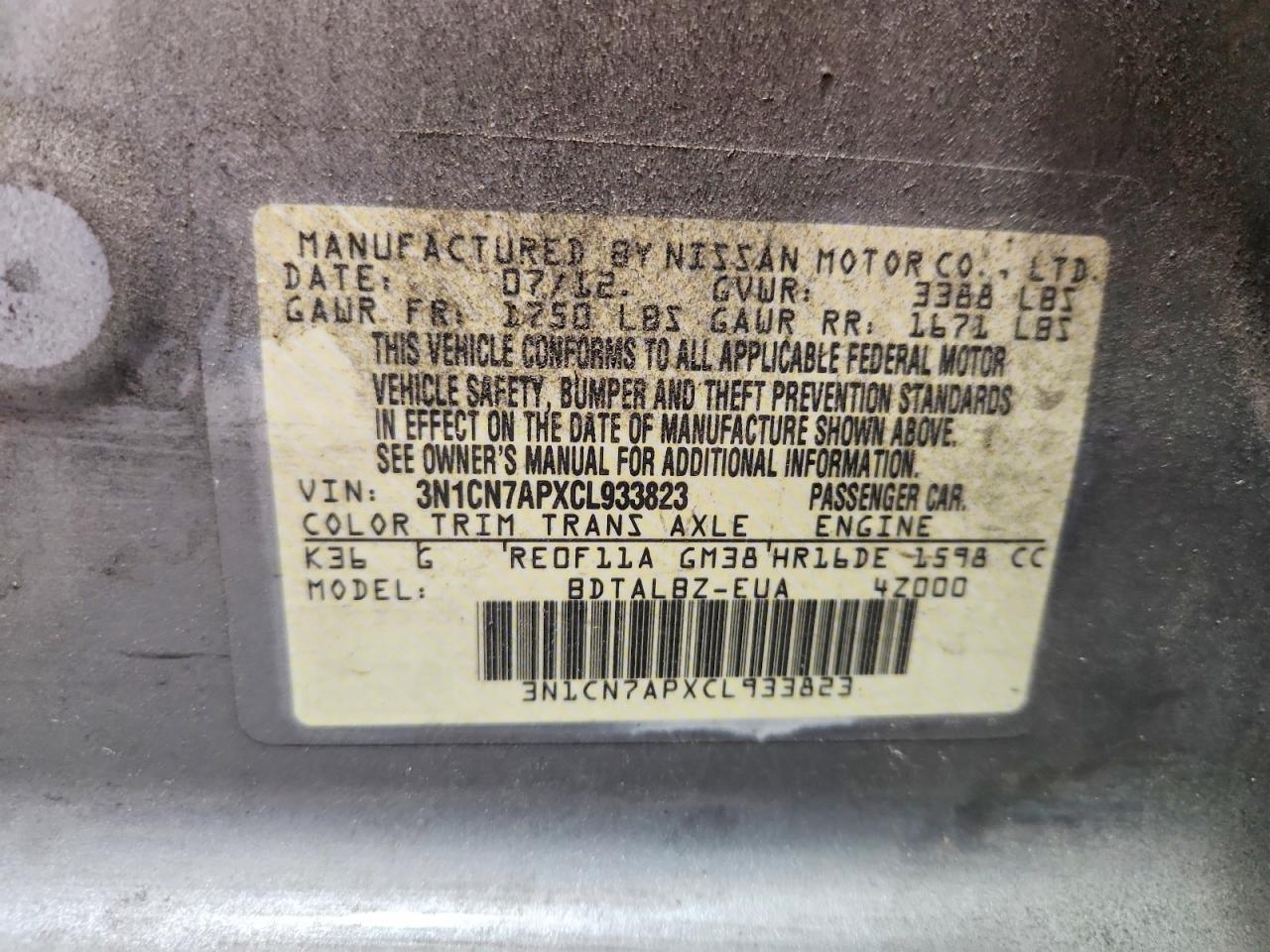 Nissan Versa 1.6 S