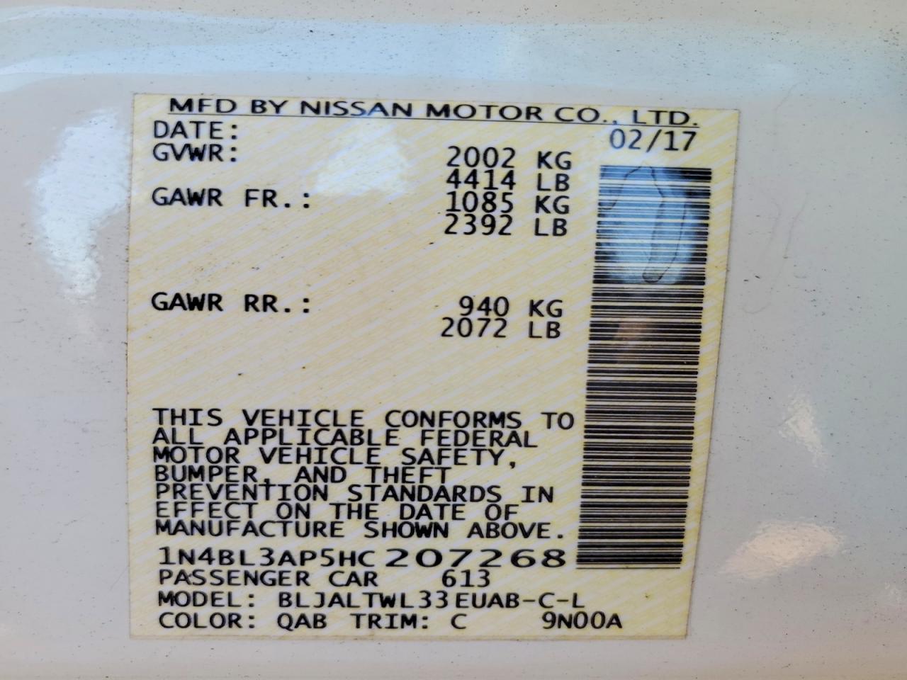 Nissan Altima 3.5 Sl