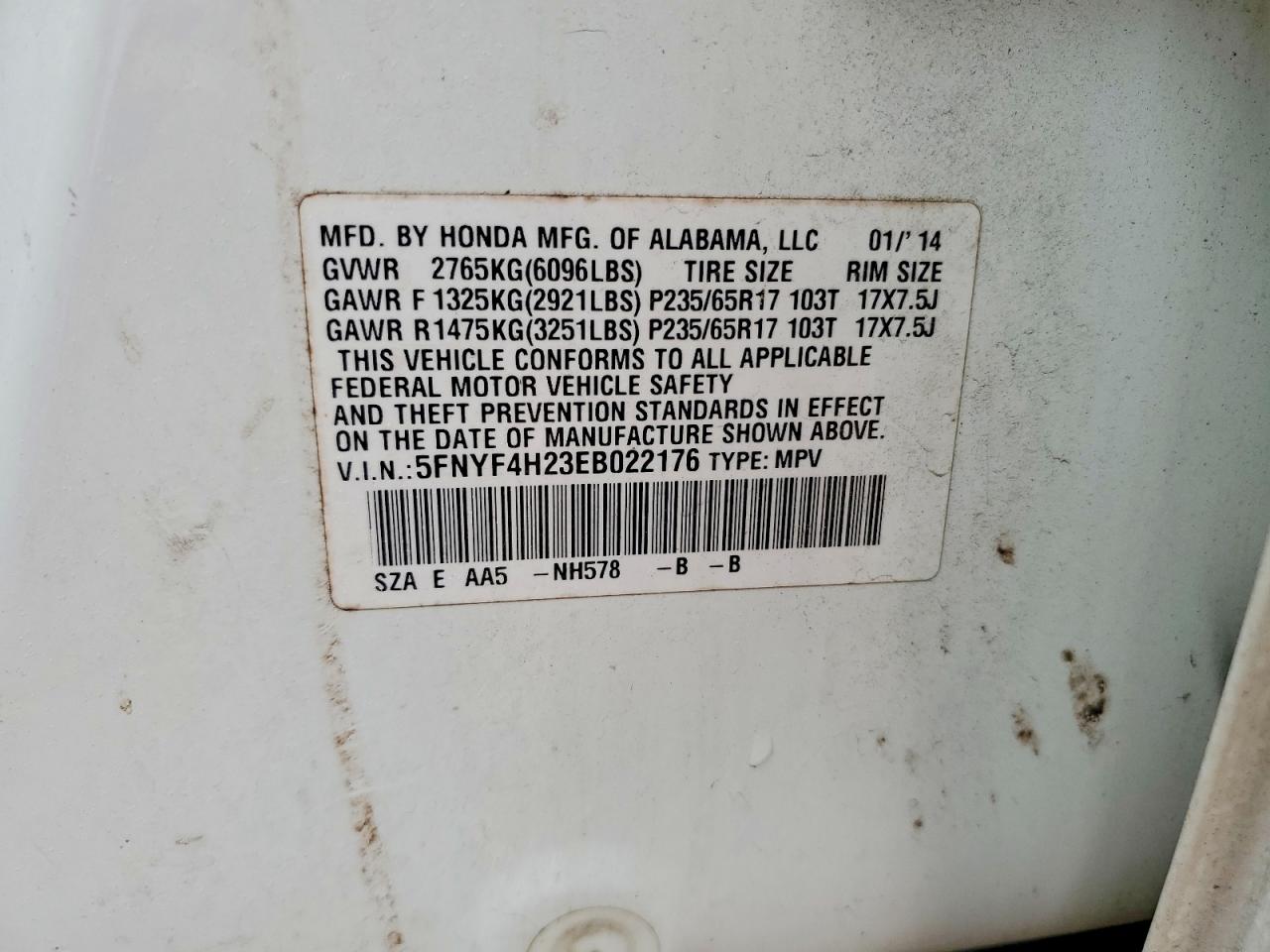 Honda Pilot Lx