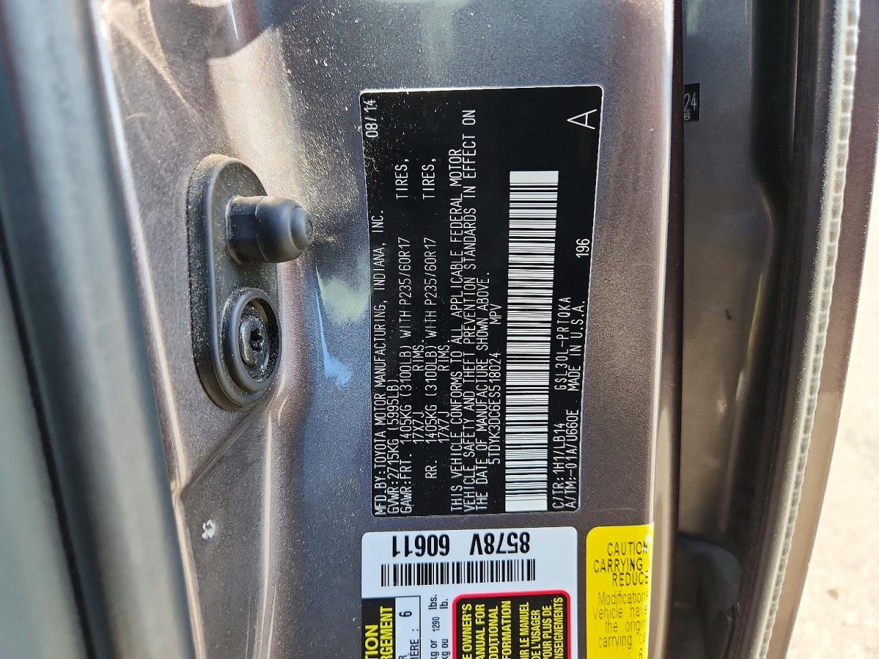 Toyota Sienna Xle 8-passenger
