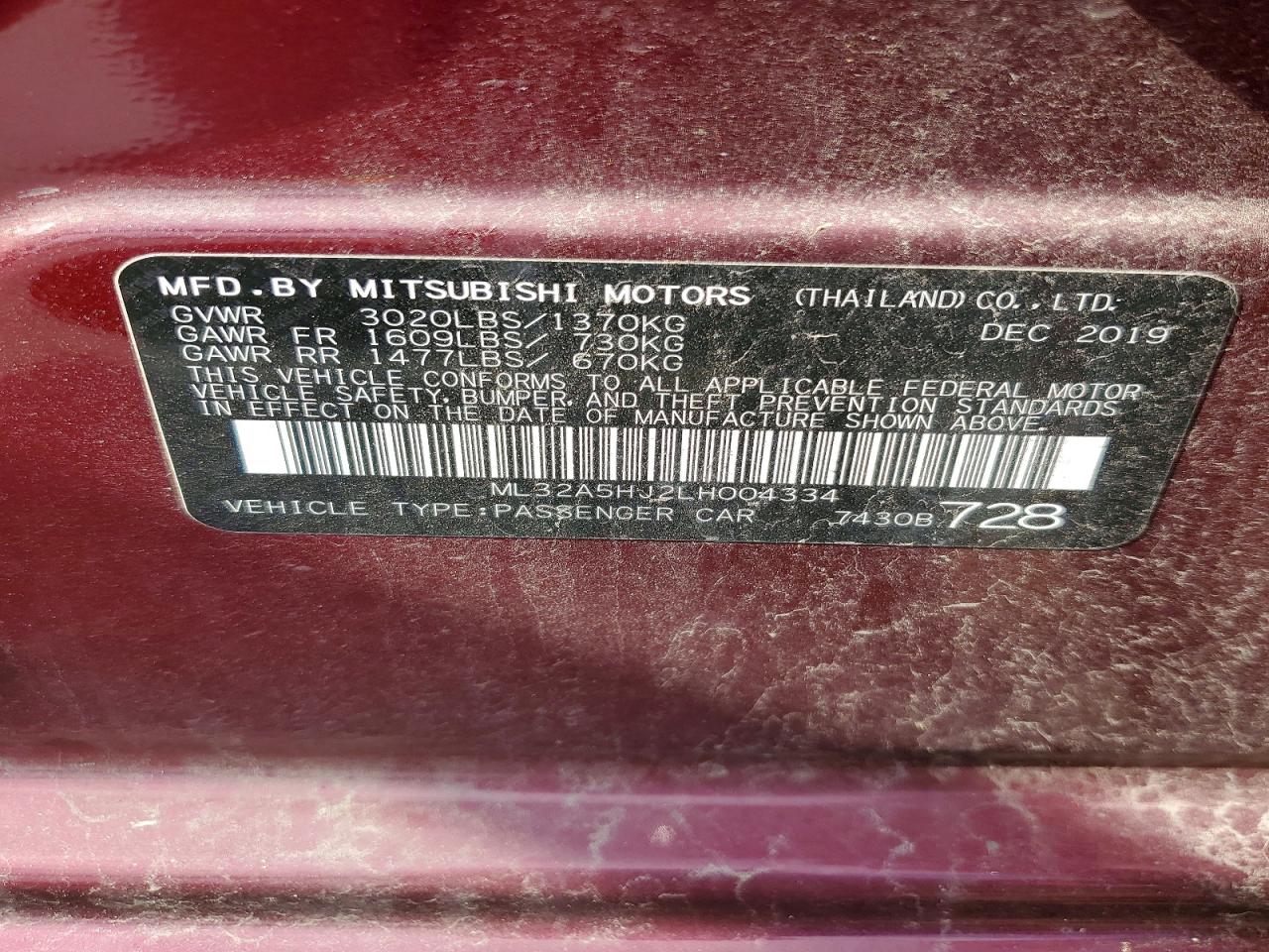 Mitsubishi Mirage Le