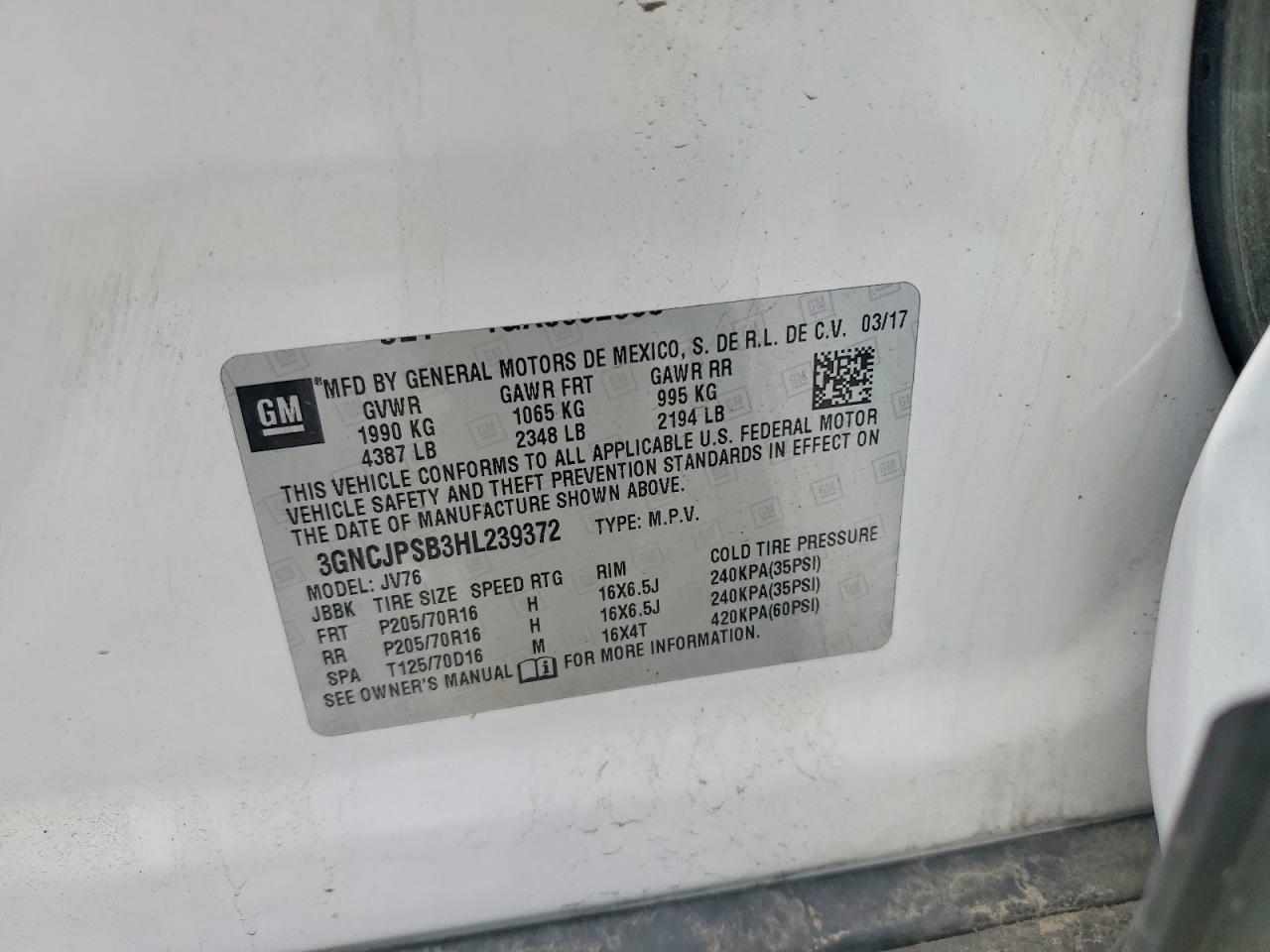 Chevrolet Trax 1lt
