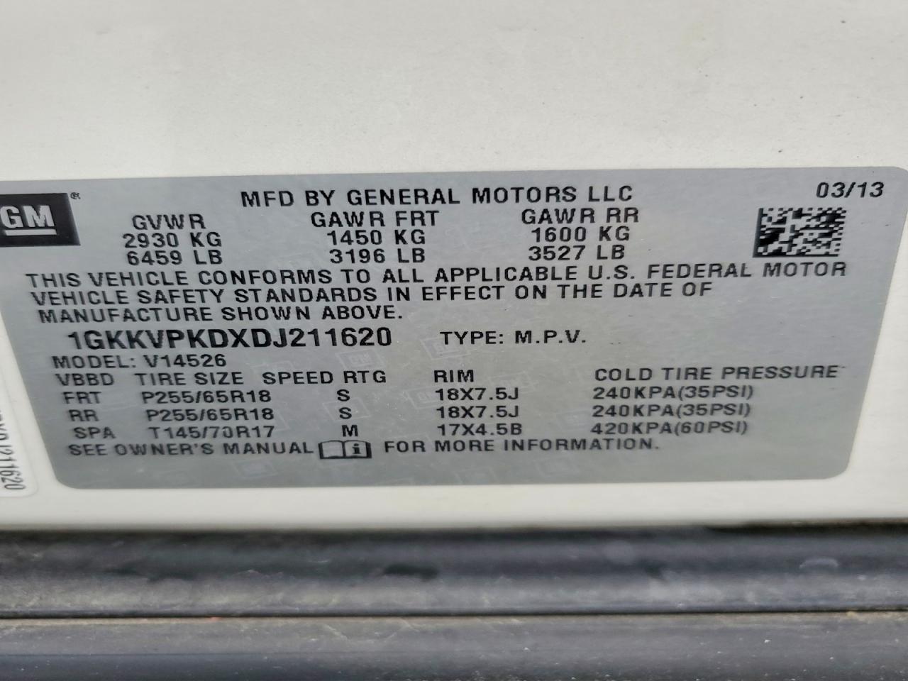 GMC Acadia Sle