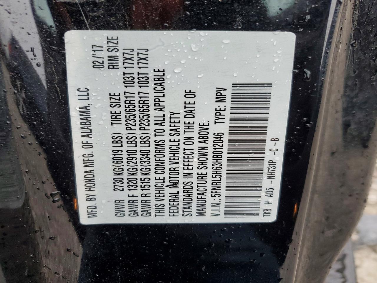 Honda Odyssey Exl