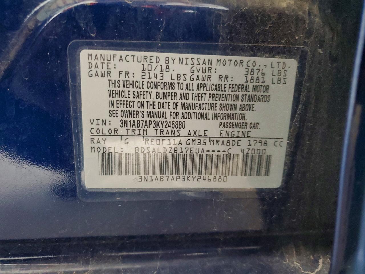 Nissan Sentra Sv