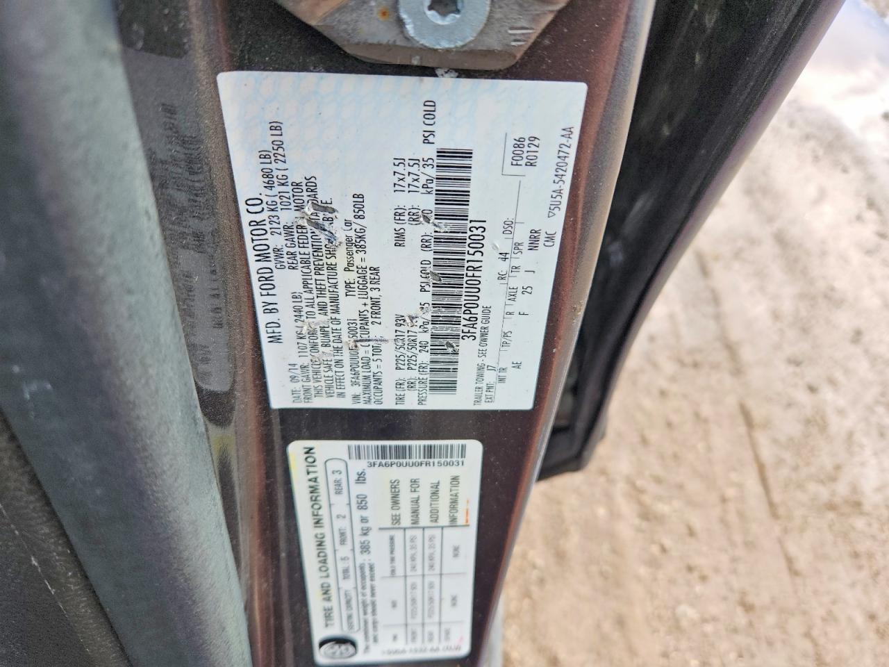 Ford Fusion S Hybrid