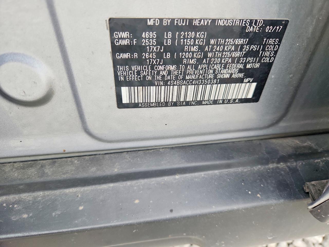 Subaru Outback 2.5i Premium