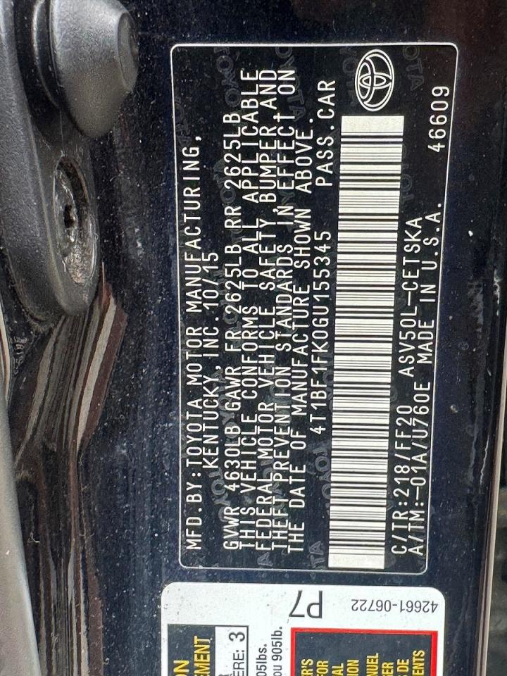 Toyota Camry Le